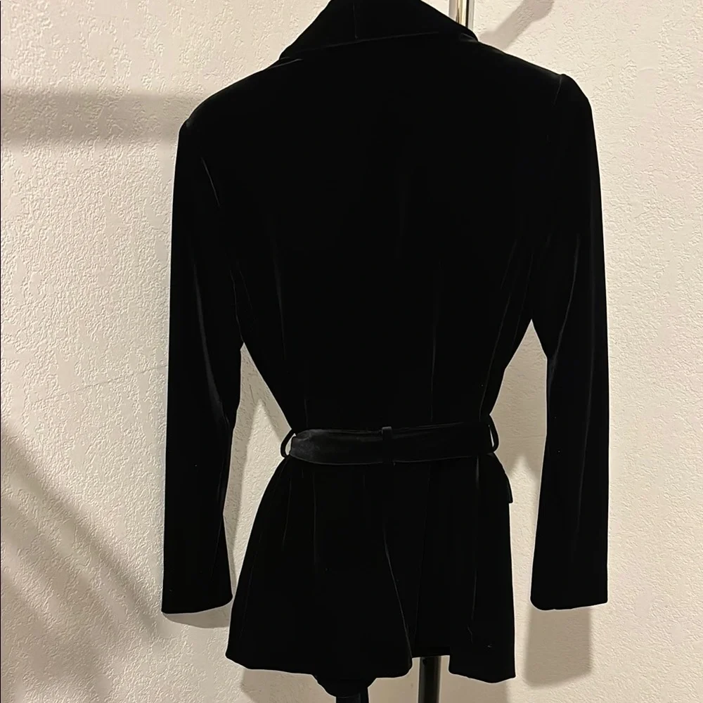 INC Women's Black Velvet Blazer - Picture 3 of 8